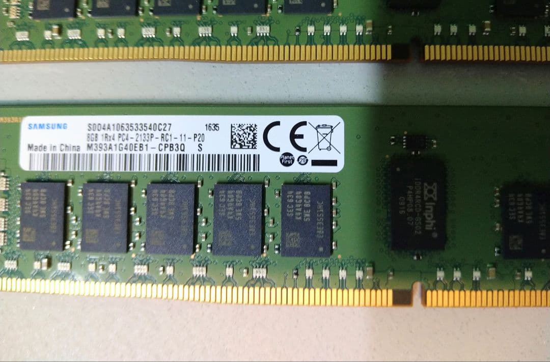 s♡CHURAsamsung PC4-2133P メモリ　2枚（16GB）