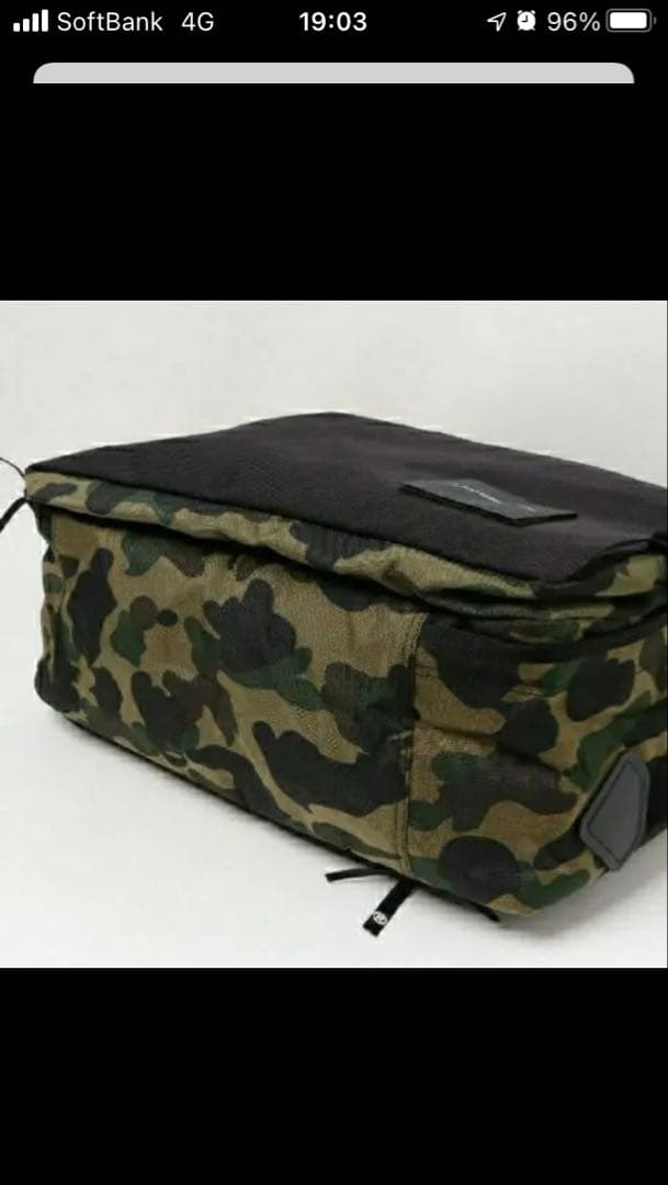 a bathing ape 3way トラベルバッグ