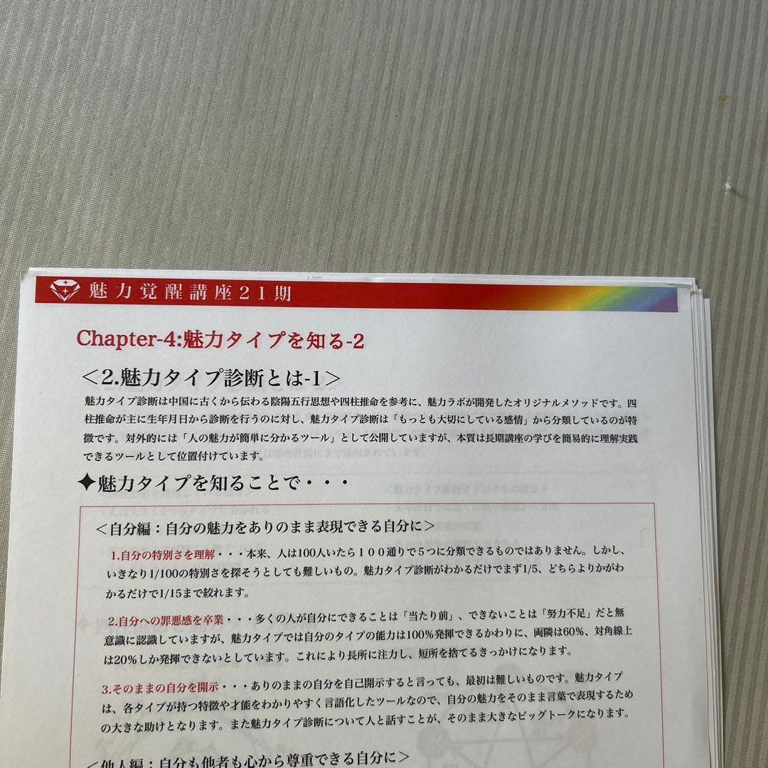 22期も同じテキスト！！魅力覚醒講座小田切アサギさん 覚醒講座START