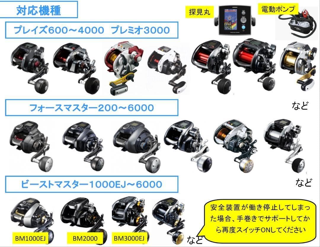 マキタ18V&14.4Vバッテリーでシマノの電動リール用アダプター(ワニ口)