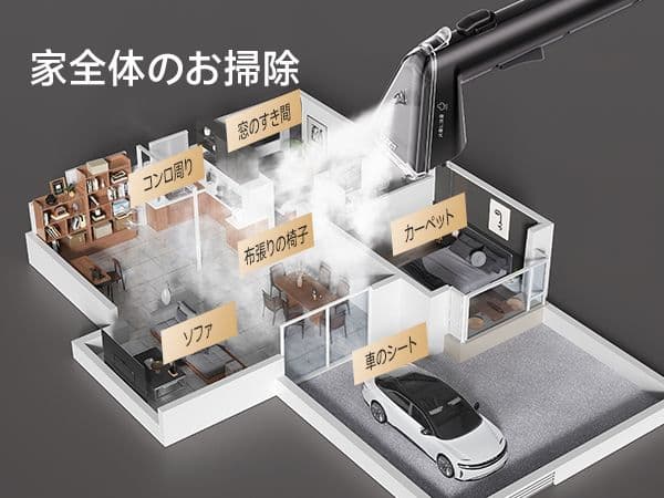 人気商品　スチームクリーナー スチームクリーナー ソファ カーペット 超強力吸引