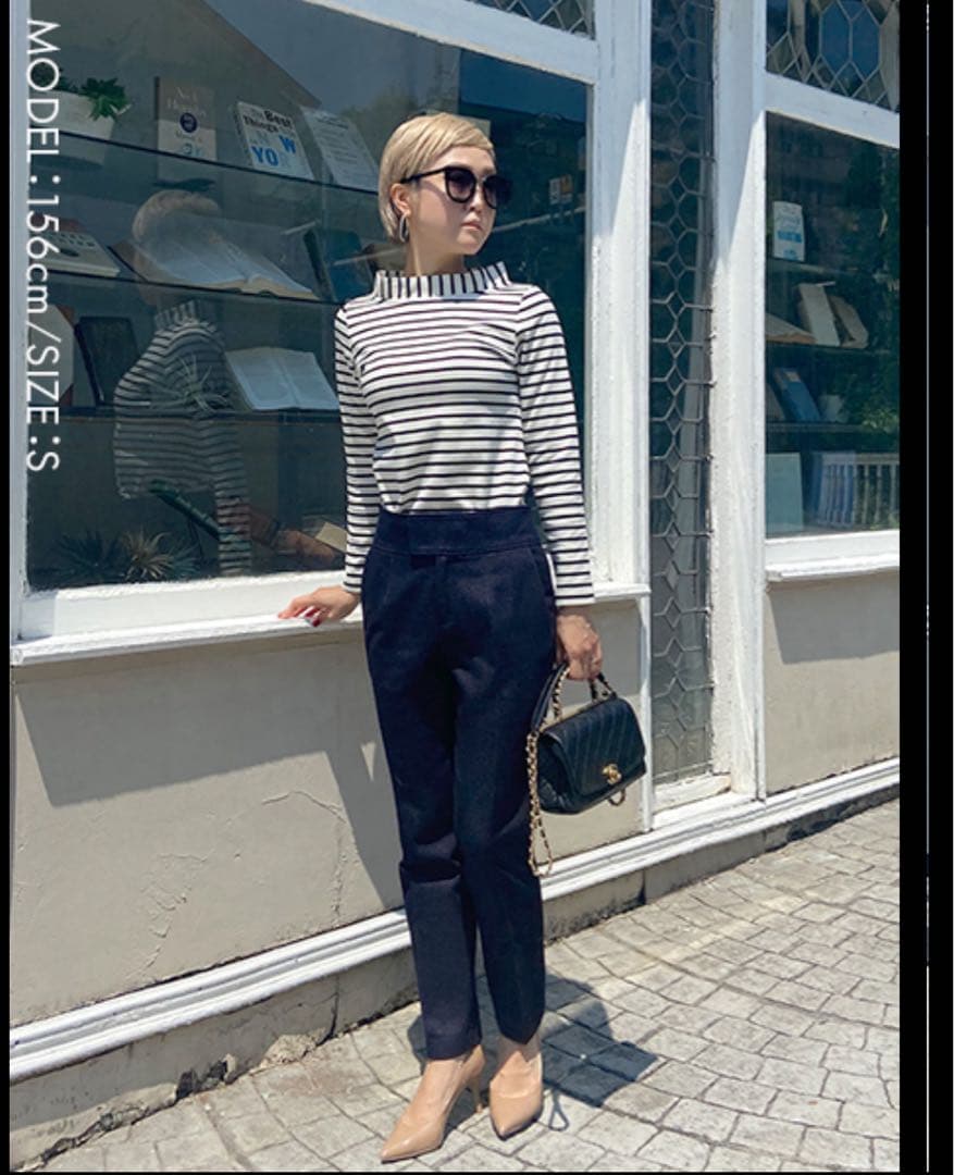 【完売品】JENNE デニム パンツ インディゴ XS センタープレス