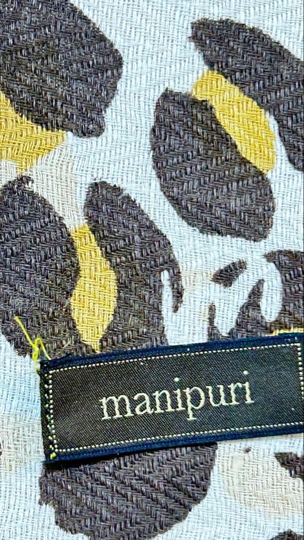 週末値下げ新品未使用manipuri リネンミックス　コラボレオパード