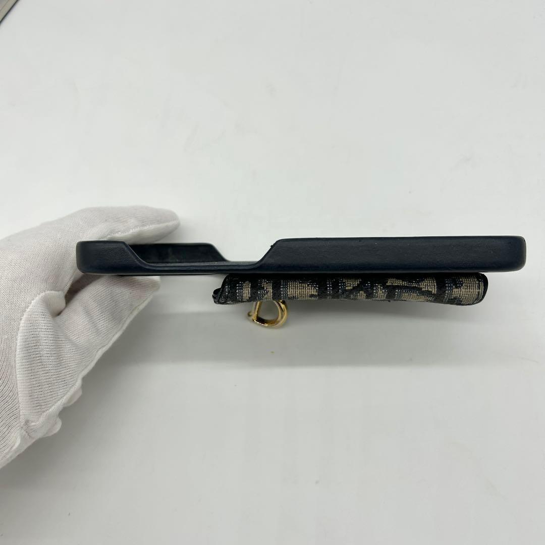 【希少】ディオール iPhoneケース サドル トロッター 紺 Max対応