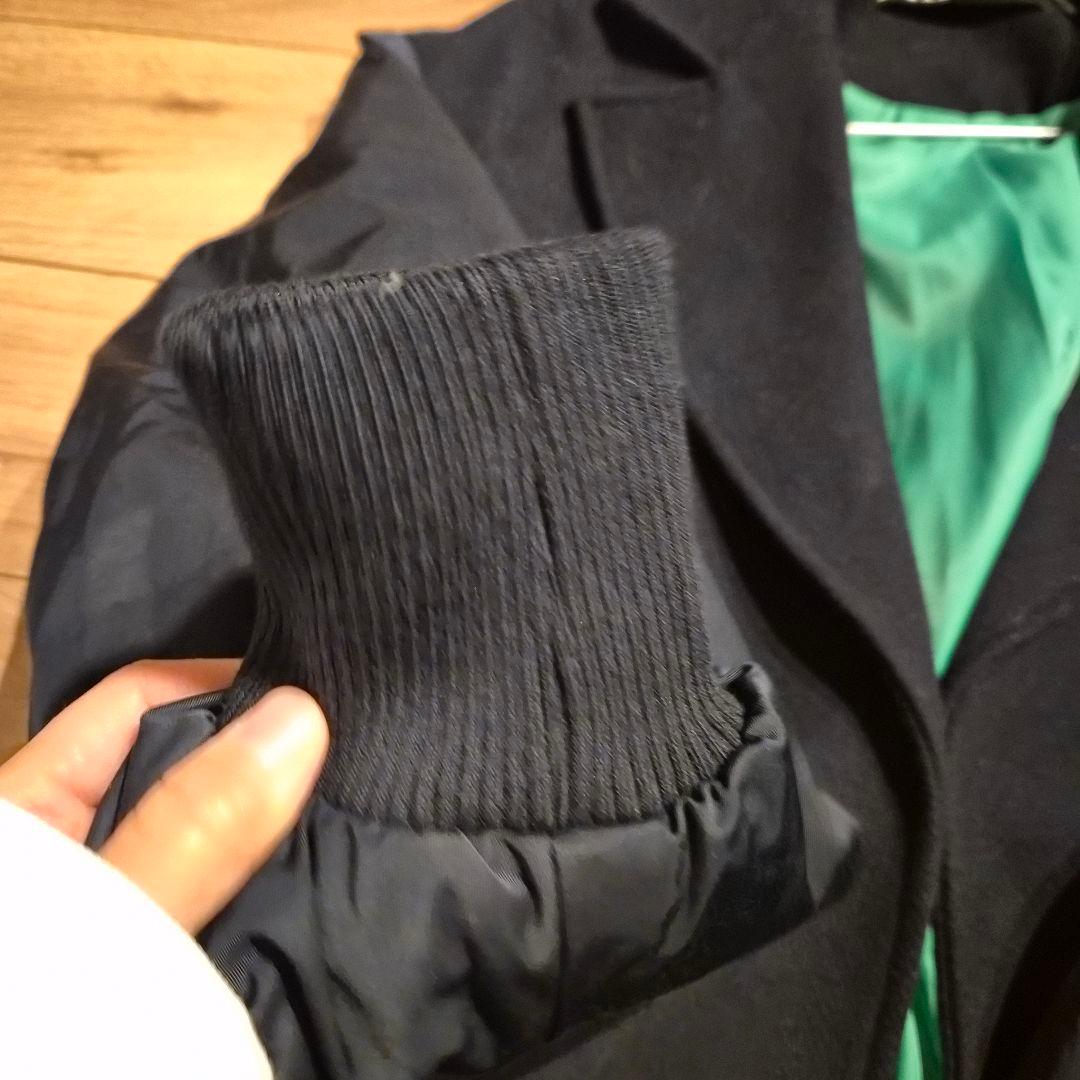 ZARA ザラ マッチングボンバーコート XS ウール混 ブラック ベルト