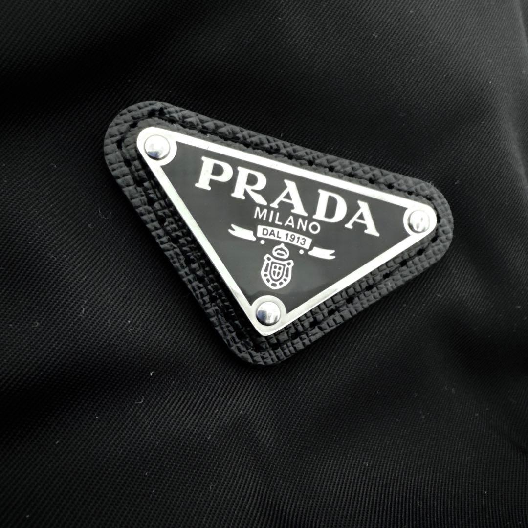 PRADA 25aw ウール×Re-Nylonトライアングルロゴネックウォーマー