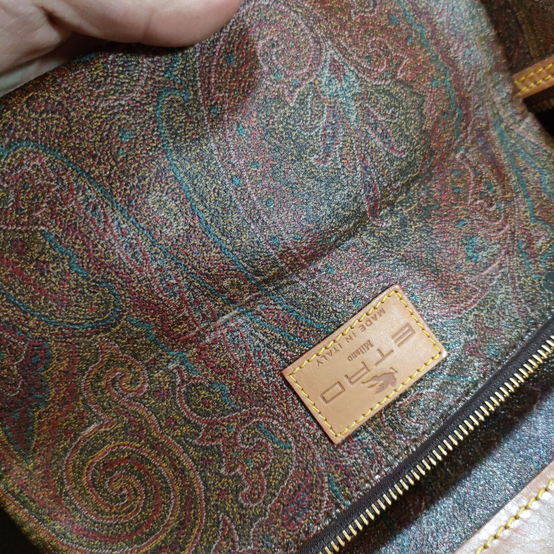い　B ETRO　エトロ　ボストンバッグ　ペイズリー柄