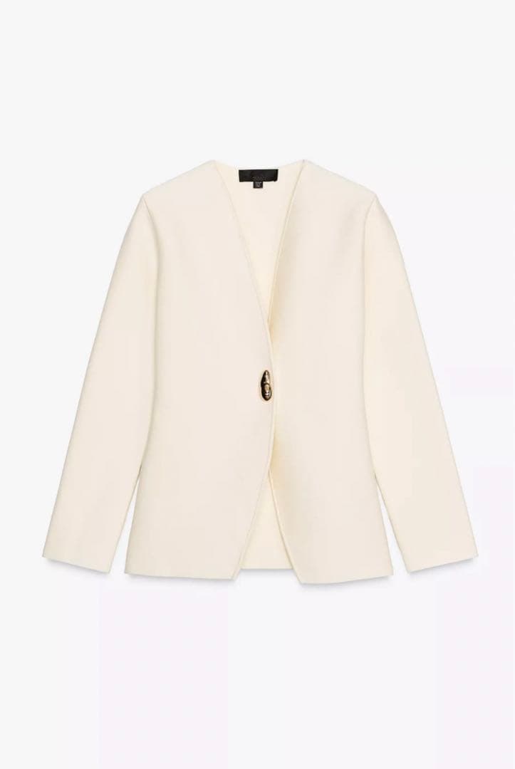 さまのお品【新品】ZARA プレーンニットカーディガン M size