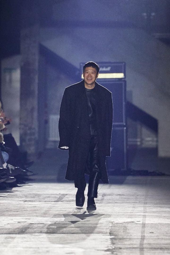 23AW ジョンローレンスサリバン Leather lace-up pants
