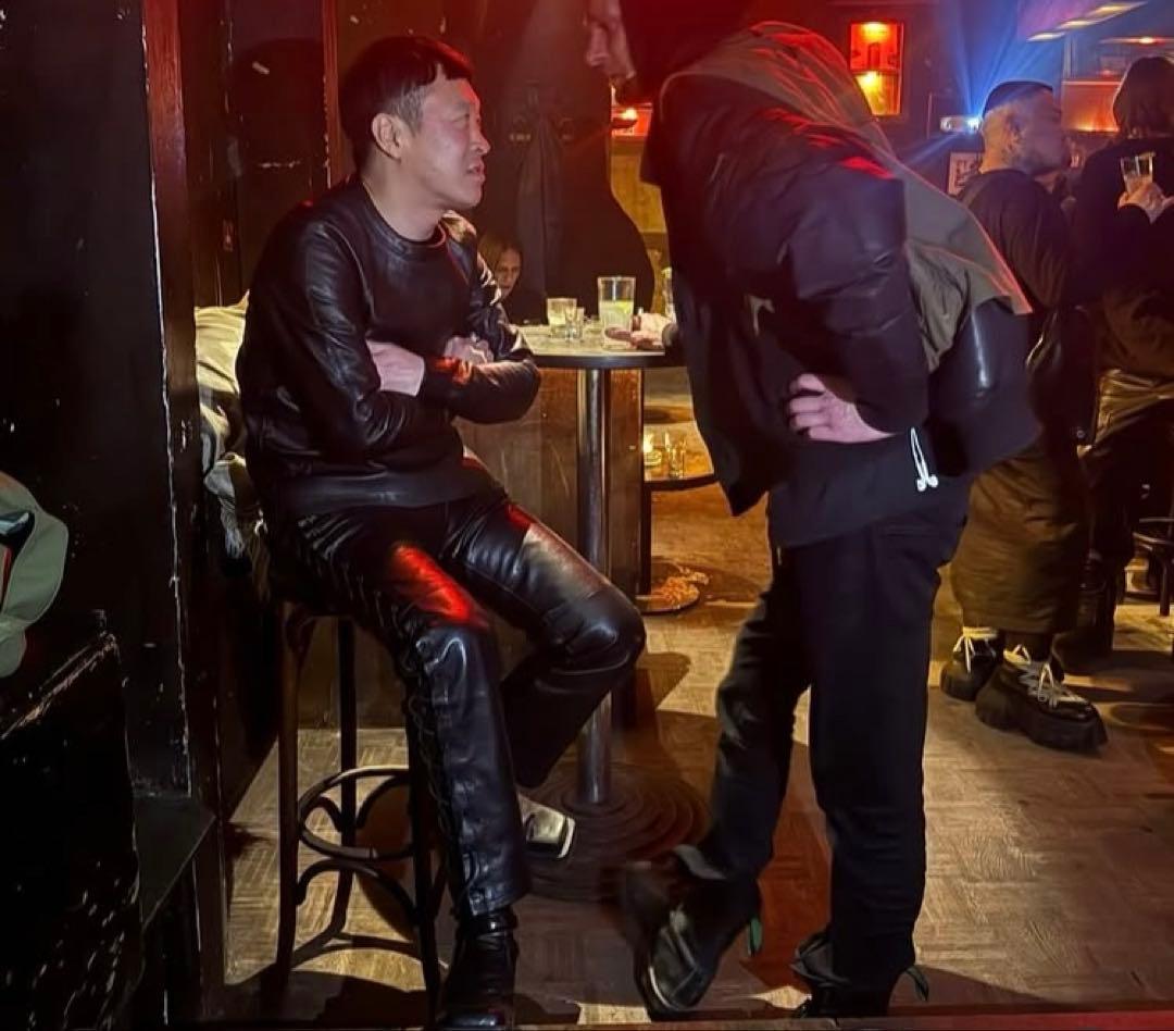 23AW ジョンローレンスサリバン Leather lace-up pants