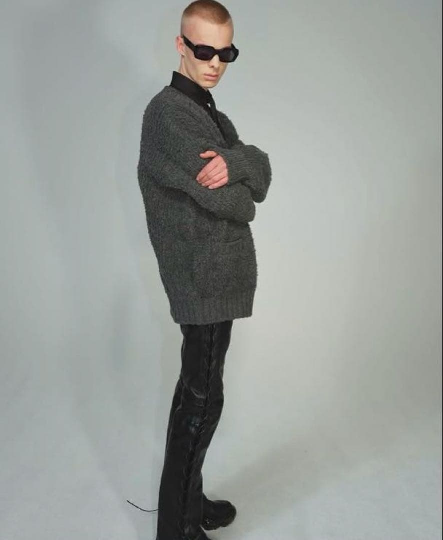 23AW ジョンローレンスサリバン Leather lace-up pants