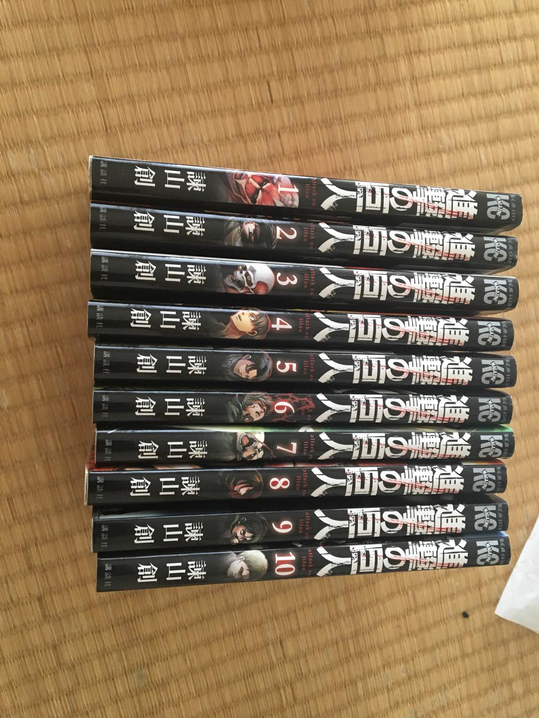 進撃の巨人1巻～22巻(18巻なし)＆亜人1巻～7巻