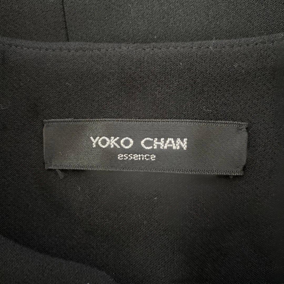 【美品】yoko chan ヨーコチャン ノーカラージャケット ブラック 36