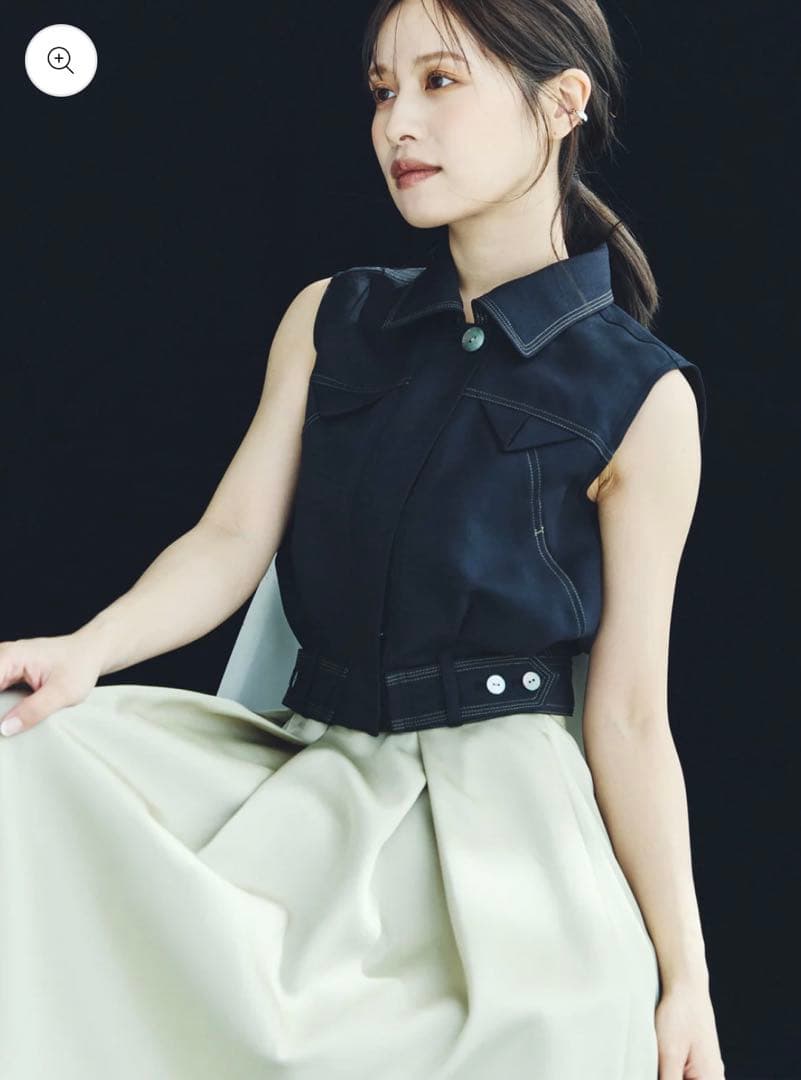 【新品タグ付き】Arc Tuck Balloon Skirt Bronze S