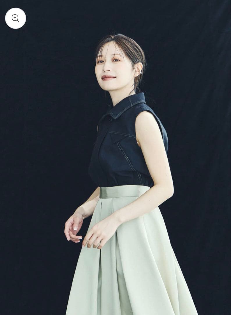 【新品タグ付き】Arc Tuck Balloon Skirt Bronze S