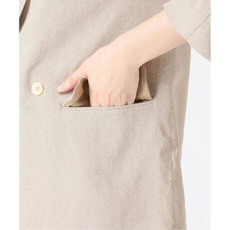 良品 SLOBE IENA 麻/ポリテーラードジャケット