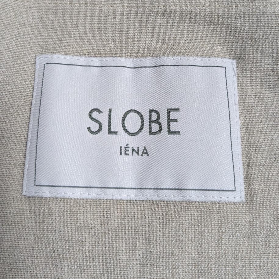 良品 SLOBE IENA 麻/ポリテーラードジャケット