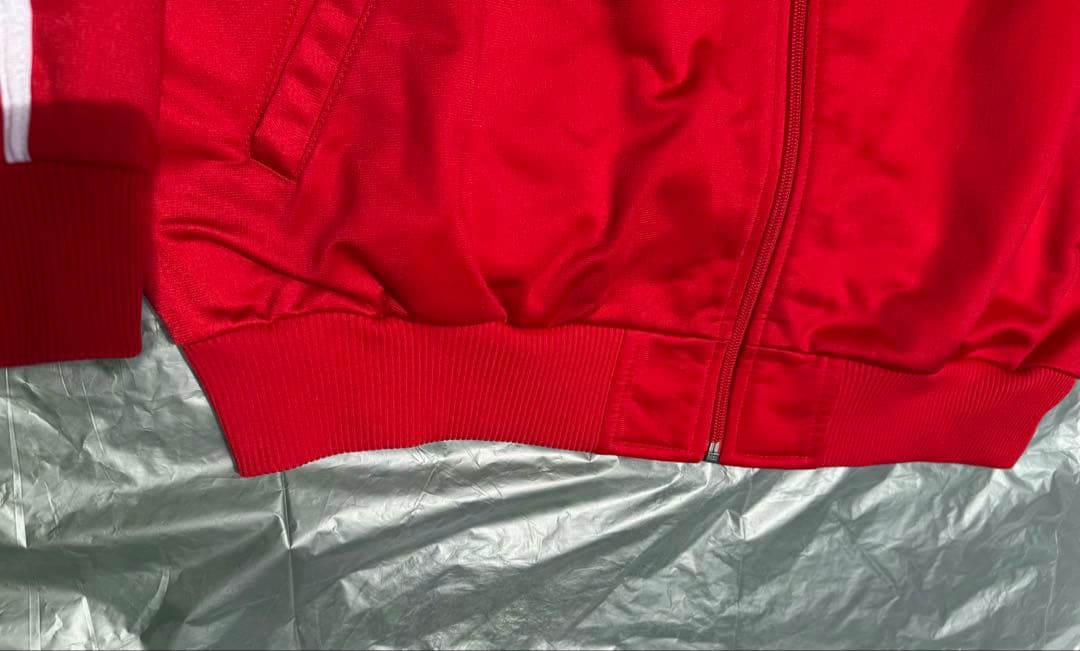 希少品／adidas 赤 ジャージ上下セット