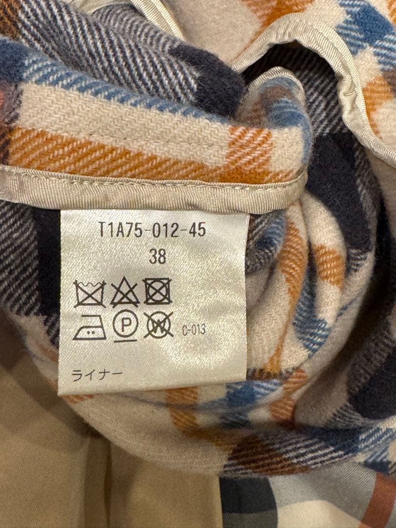 【美品】サンヨーコート 100年コート トレンチコート ベージュ 38