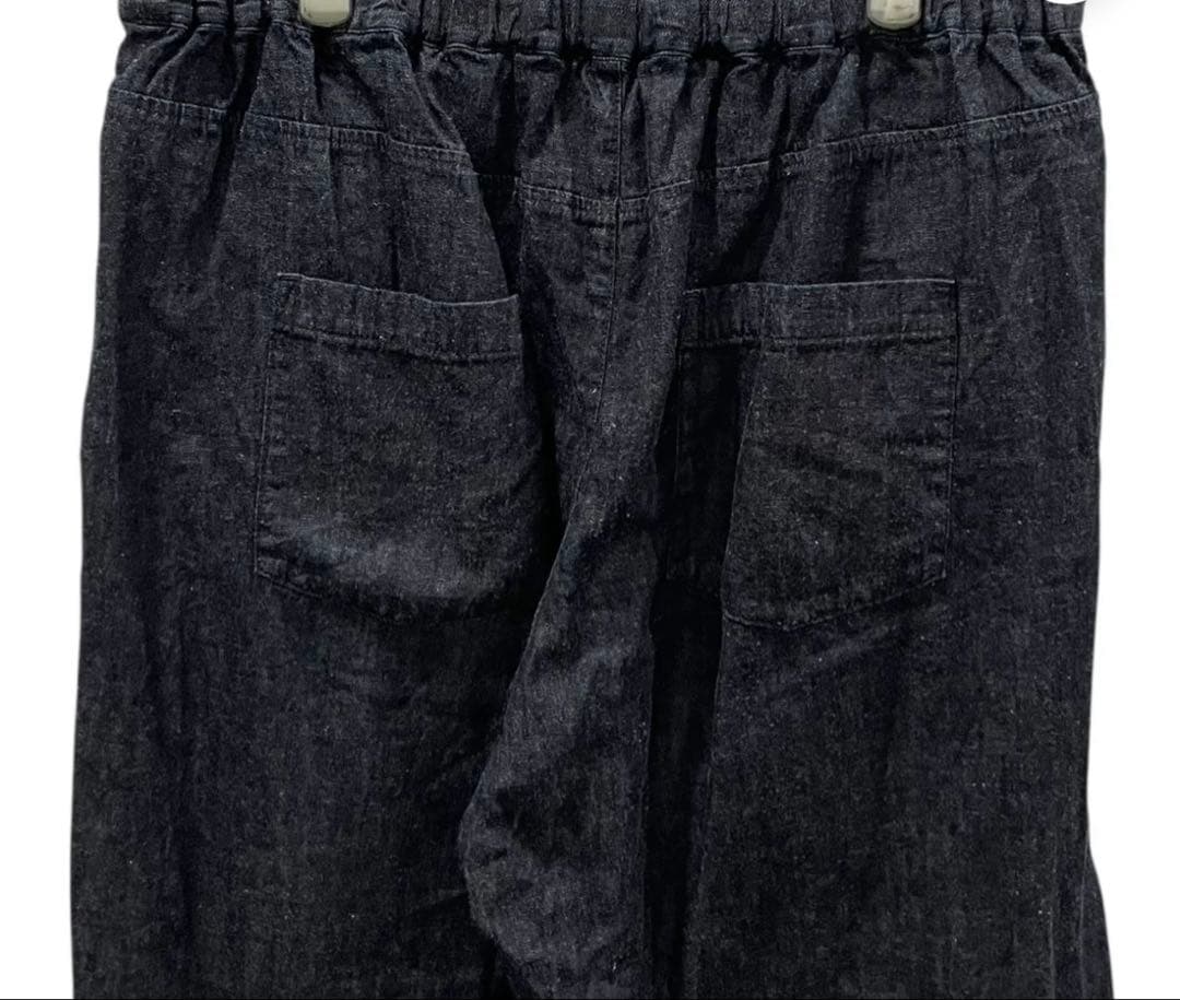 Tomotomo美品 ネストローブ コットンリネンダンガリーツイストパンツ