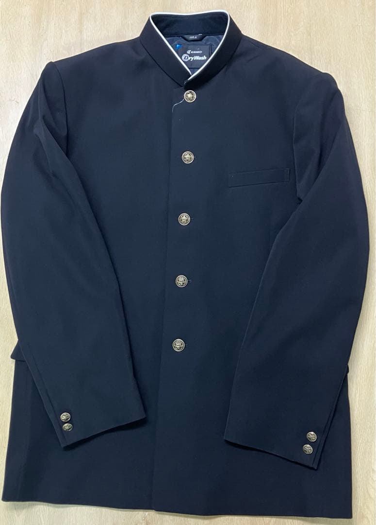 男子詰襟学生服 195A カンコードライウォッシュ 高校 中学