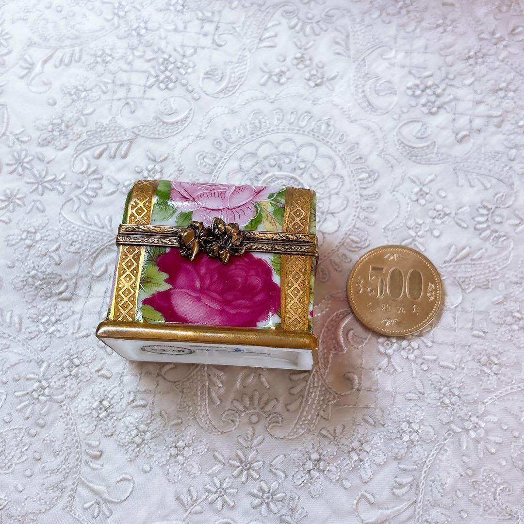 フランス製ピルケース ❤︎ リモージュ 薔薇 ピルボックス
