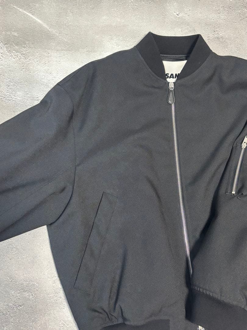 JILSANDER　　オーバーサイズ パデット ボンバージャケットブルゾン