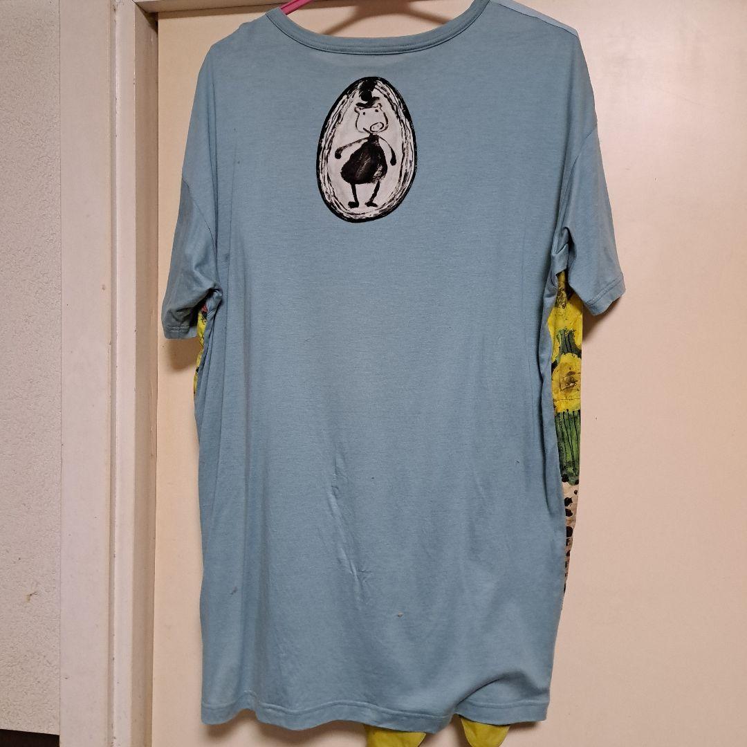 カラフルアートプリントオーバーサイズTシャツ