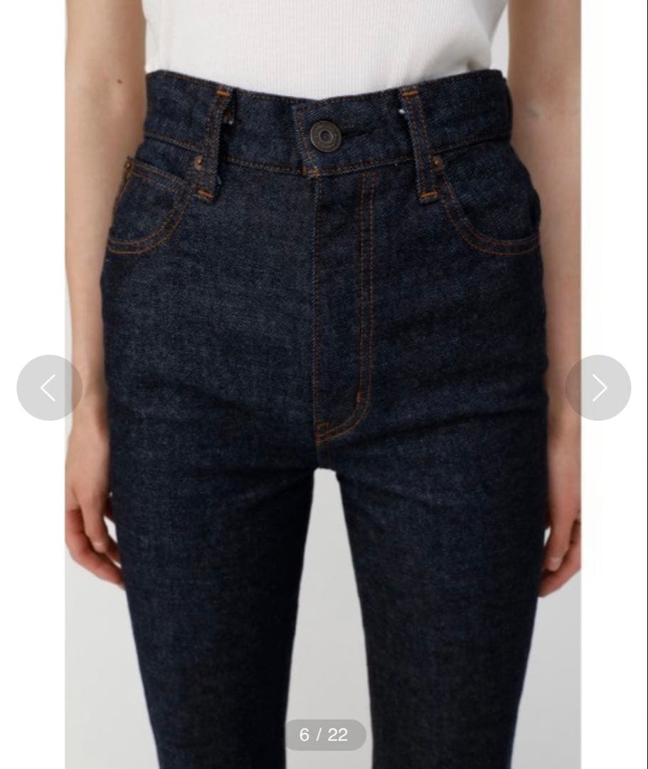 極美品 MOUSSY MVS FLARE 23インチ＊フレアデニム＊インディゴ