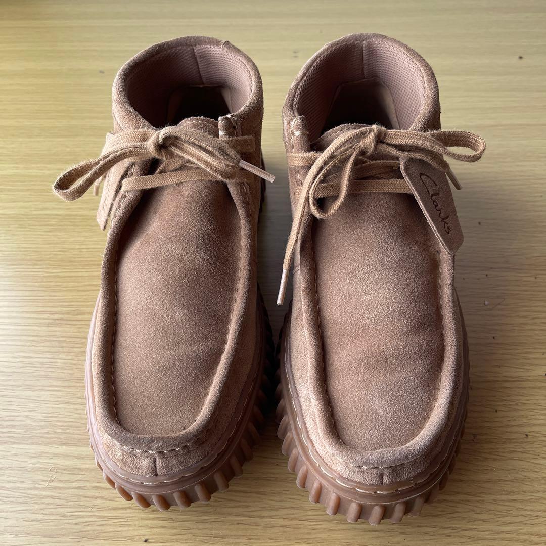 【Clarks】Torhill Hi モカシン/スニーカー ダークサンドスエード