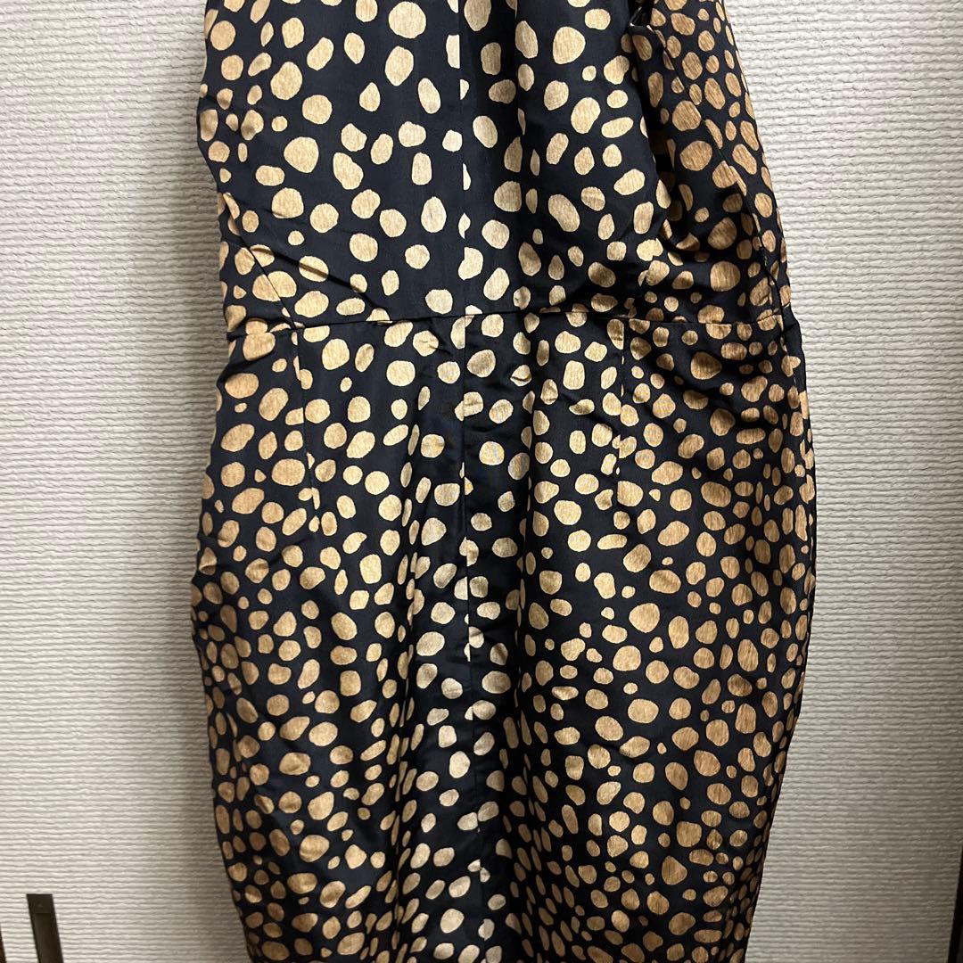 Christian Dior ドット模様 ノースリーブ ドレス