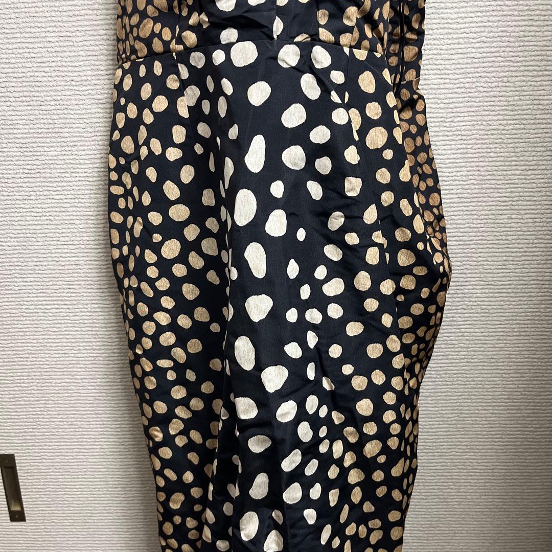 Christian Dior ドット模様 ノースリーブ ドレス