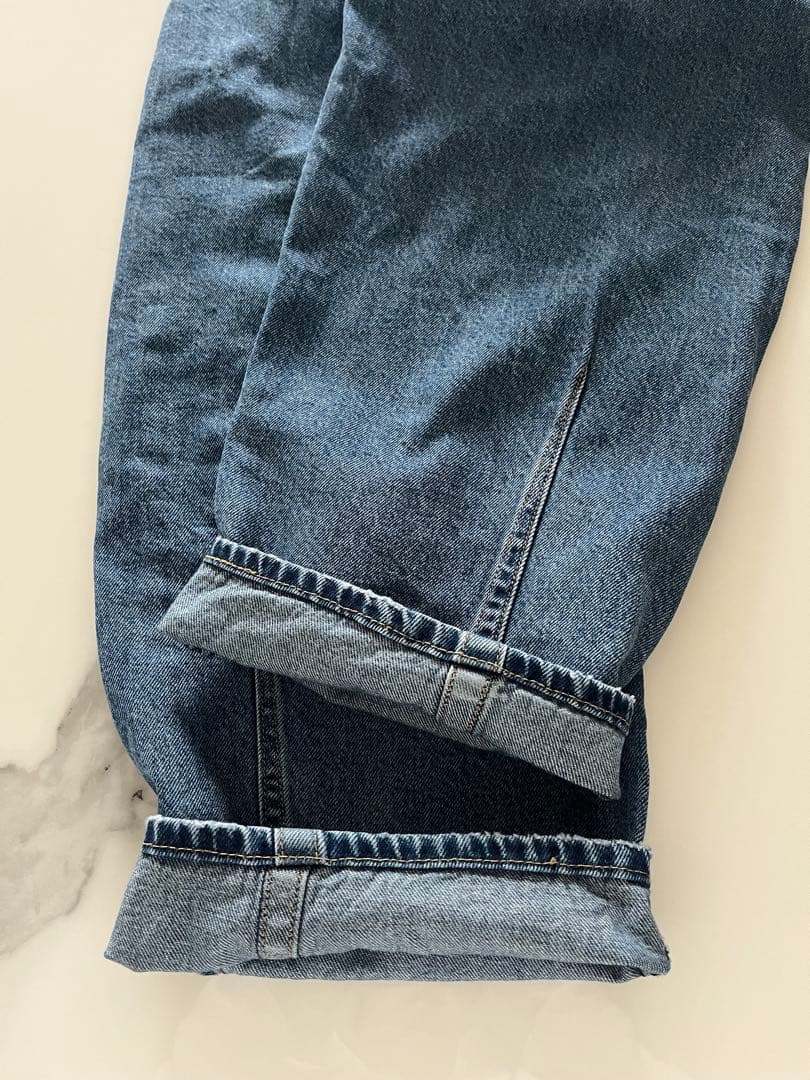 リーバイス×スローブイエナ　バギーダッドバレルデニムパンツ　ブルー　ジーンズ27