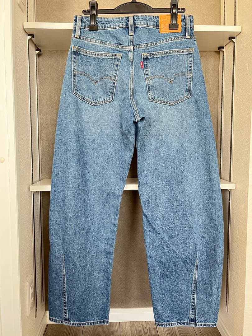 リーバイス×スローブイエナ　バギーダッドバレルデニムパンツ　ブルー　ジーンズ27