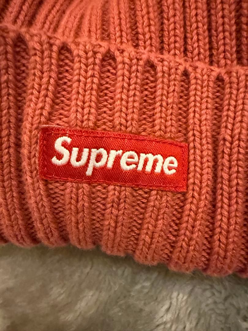 【希少】Supreme ニット帽 ピンク