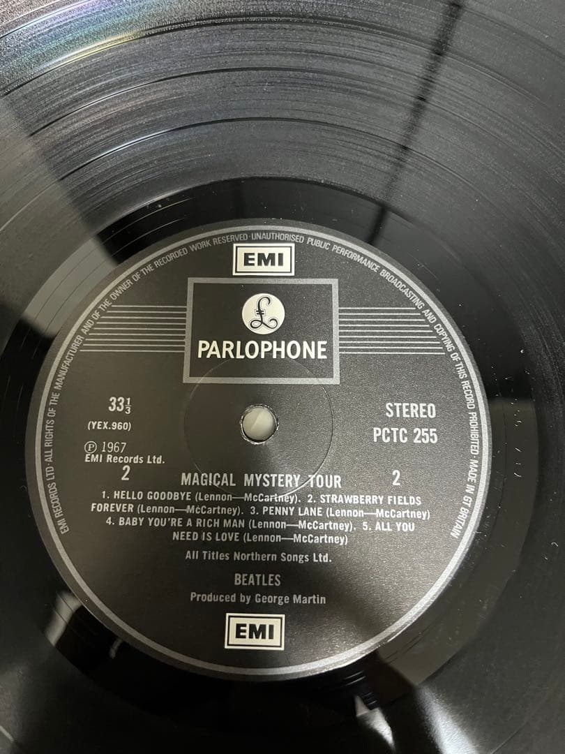 UK盤 BEATLES/MAGICAL MYSTERY TOUR/PCTC255
