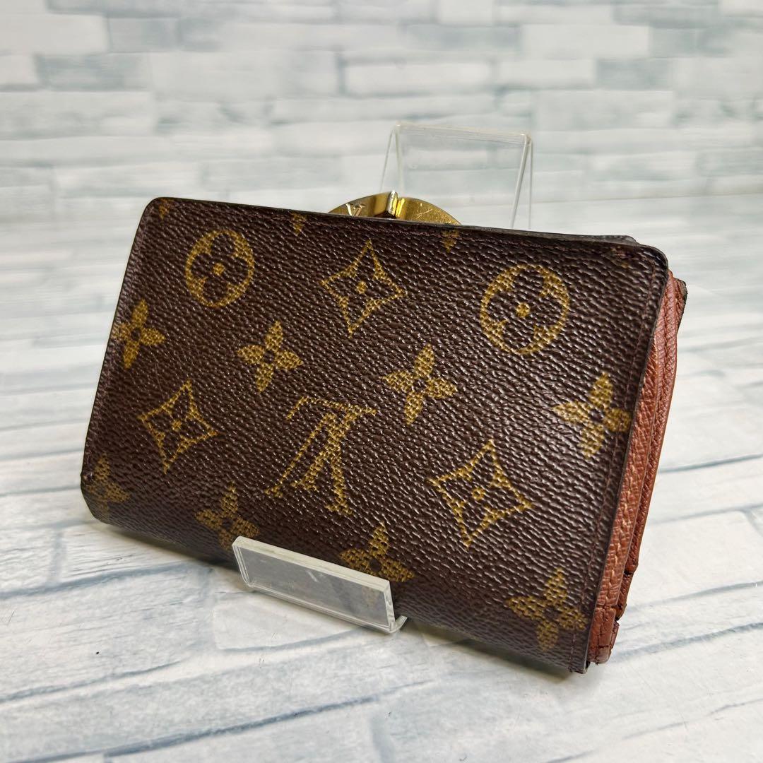 極美品　50 ルイヴィトン がま口財布　二つ折り財布　kv1
