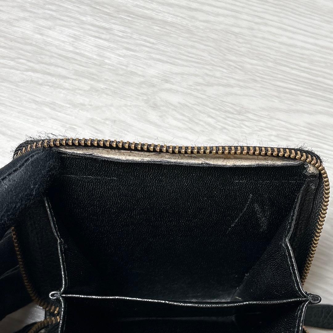 ✨美品✨ヴィヴィアンウエストウッド 2つ折り財布 がま口 ハート ブラック ロゴ