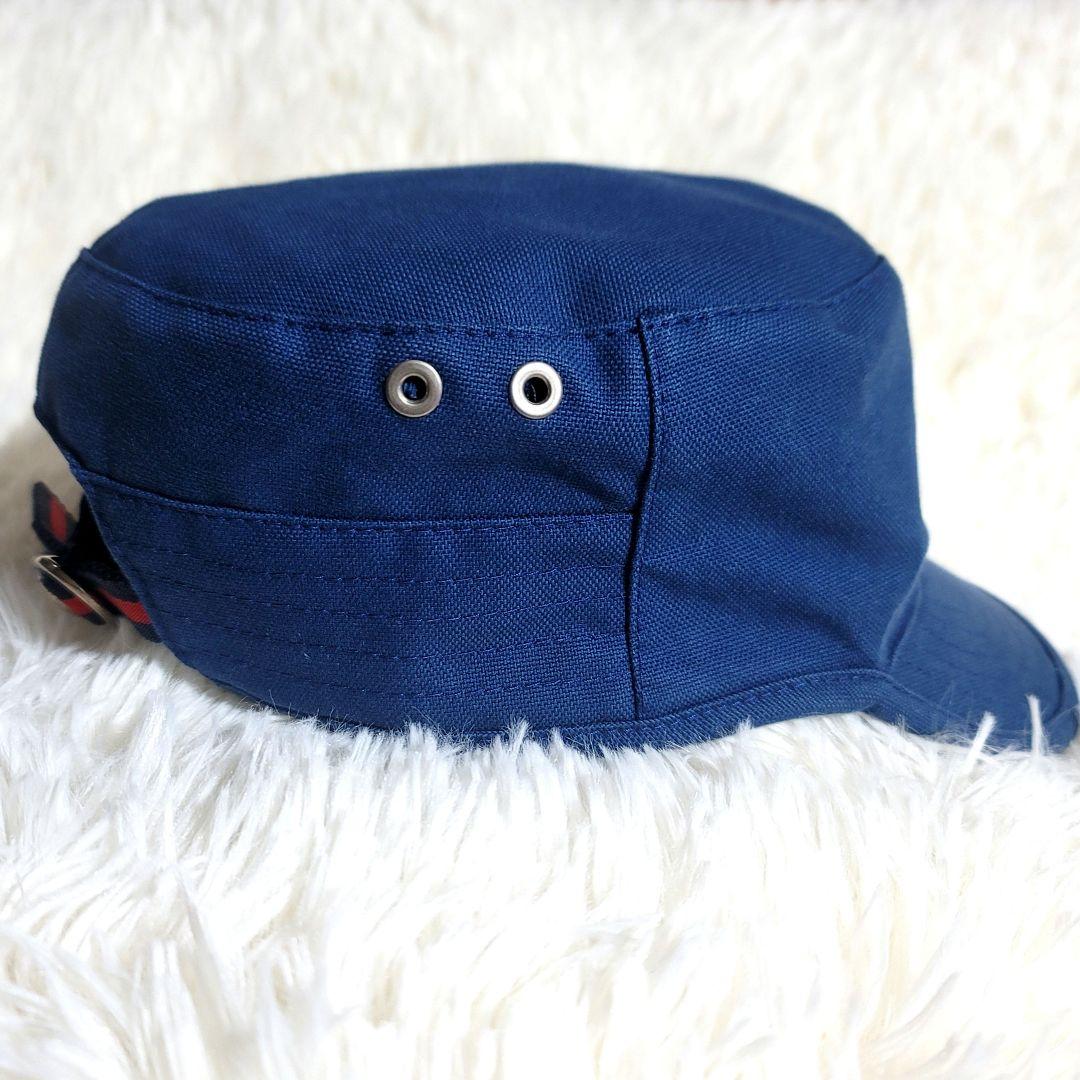 【美品レア】GUCCI ワークキャップ ネイビー スタッズ スター シェリー