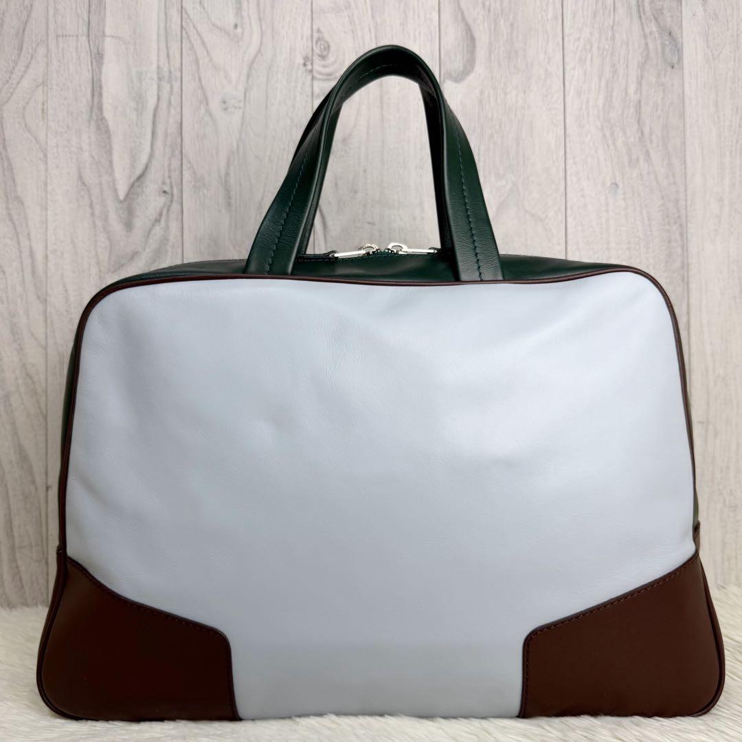 定価231000円♡希少♡カーフレザー♡MARNI マルニ ロゴ ボストンバッグ