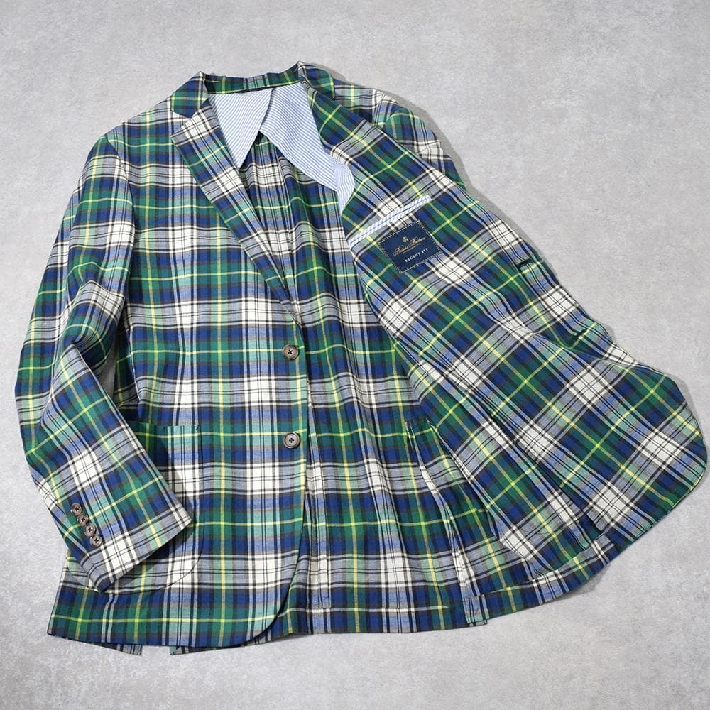 ブルックスブラザーズ REGENT FIT マドラスチェック サマージャケット