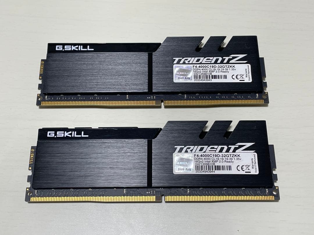 DDR4 TRIDENT Z 4000MHz 16GB×2 （32GB）