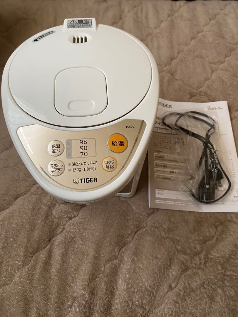 TIGER 電動ポット PDR-G220 WU 2.2L