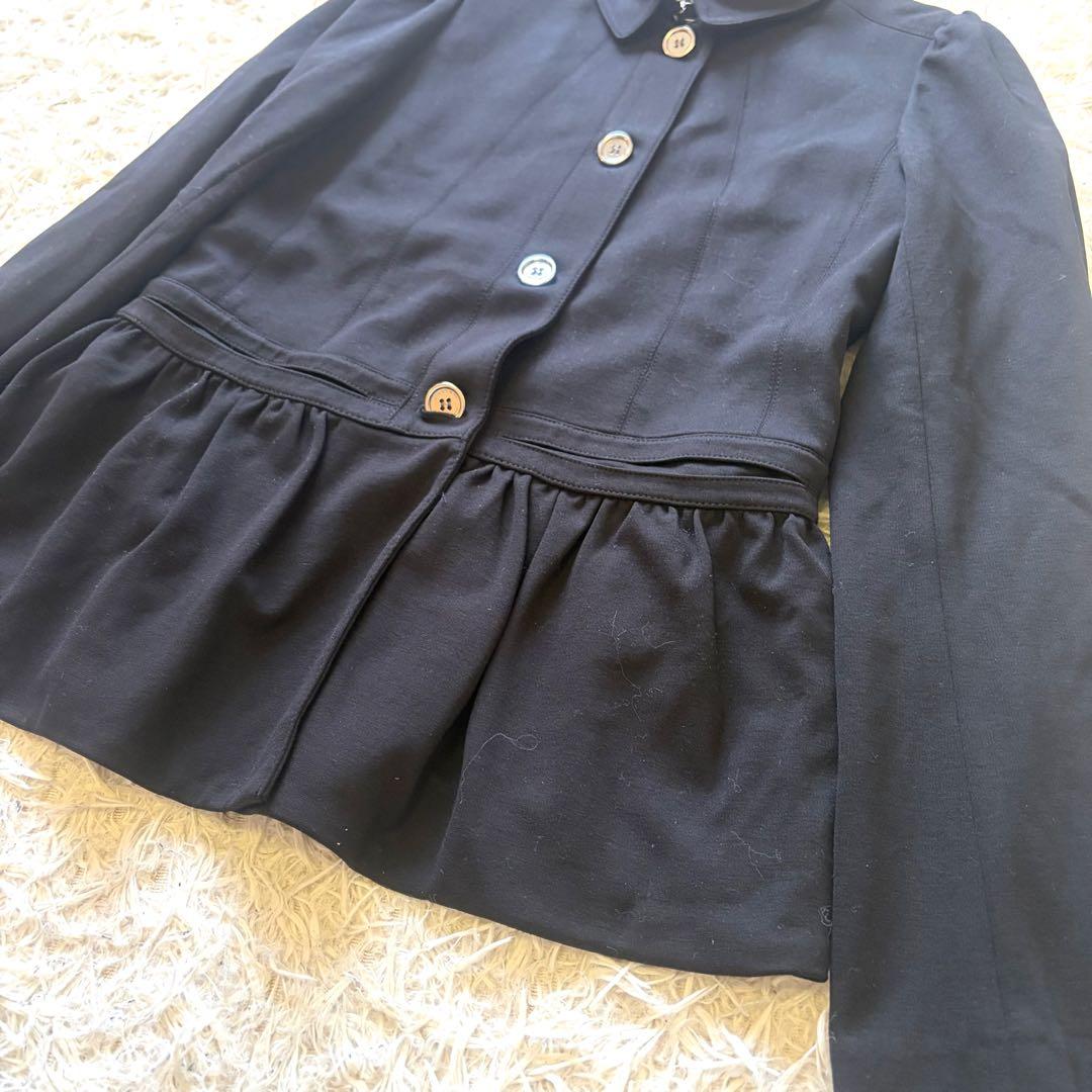 【美品】BURBERRY ノバチェック ショートコート ブラック 薄手 トレンチ