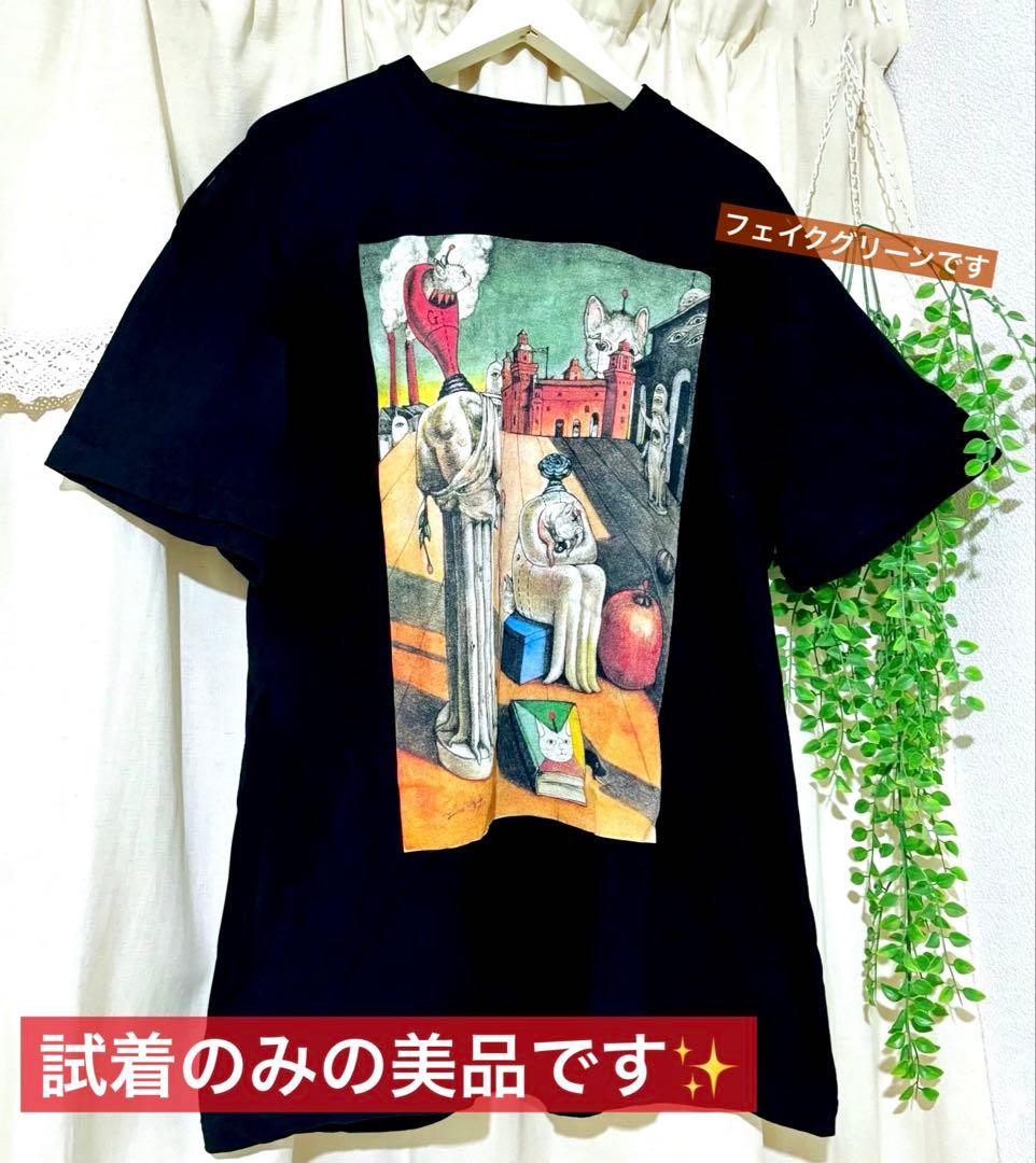 ボリス雑貨店　ヒグチユウコ　Tシャツ　「ギュリコ」　ブラック　XLサイズ