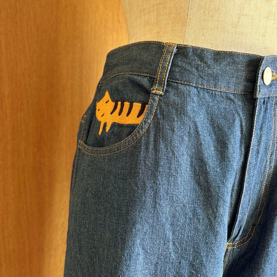 Niko and… ツモリチサト コラボ☆猫刺繍デニムパンツ