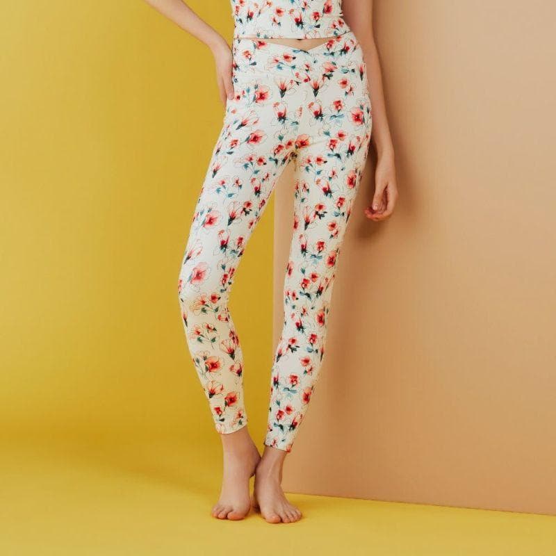 【極美品/2025新作】LITHEE松島花さん着用リリカルフラワークロスレギンス