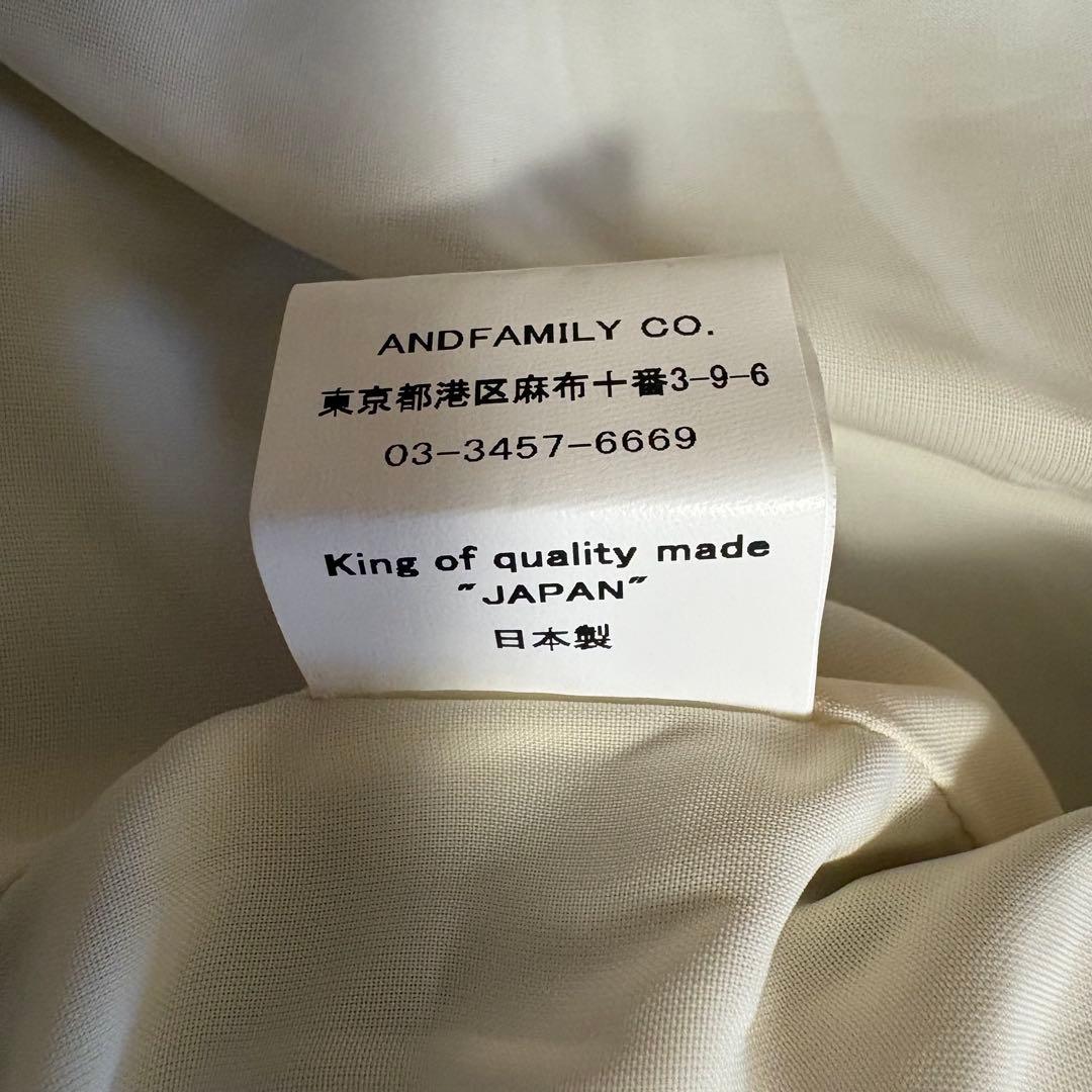 男*パ様 【希少】ANDFAMILY スーベニアジャケット　両面刺繍　定価¥50