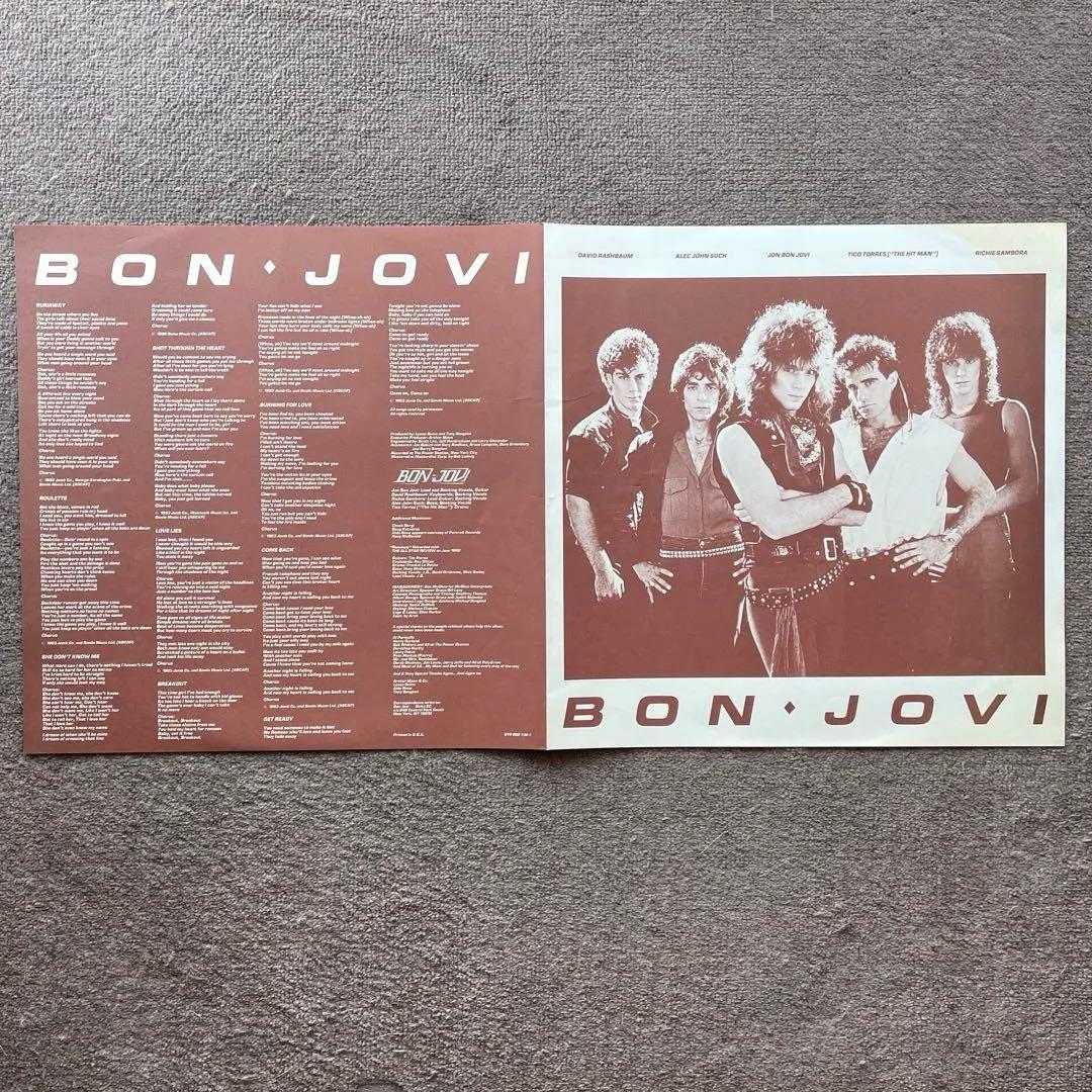 BON JOVI 夜明けのランナウェイ LP レコード