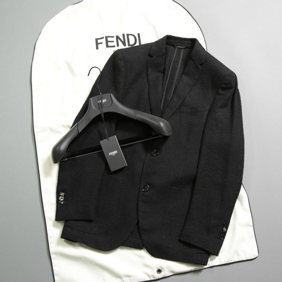 FENDI フェンディ リネン ブークレ ジャケット ブレザー